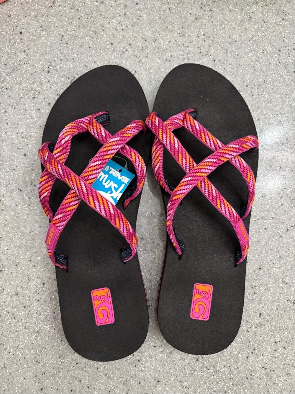 Teva Women's Strappy Sandals in Pink, Orange, Purple